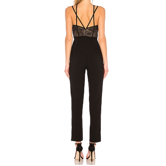 SOLD BCBG black lace jumpsuit NWT - Picture 2 of 2